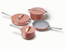 Caraway A New Modern Cookware Set You Won T Want To Stow Away Cookware Set Modern Cookware Sets Ceramic Cookware