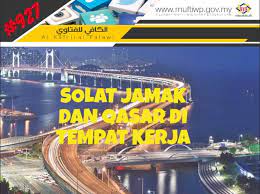 Bolehkah menjamak sembahyang karena kemacetan lalu lintas?, maka jawabnya kami mempunyai pendapat yang membolehkan jamak bagi seseorang yang tengah hukum fikih di atas berlaku untuk jamak takdim. Pejabat Mufti Wilayah Persekutuan Al Kafi 927 Solat Jamak Dan Qasar Di Tempat Kerja