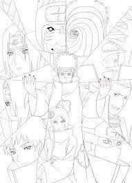 Show your kids a fun way to learn the abcs with alphabet printables they can color. Akatsuki Naruto Coloring Pages Kills All Known Resume Sample Dead