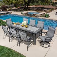 Santa Fe 9 Piece Sling Dining Set Patio Set Patio Patio Design