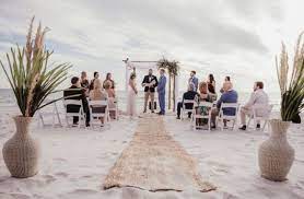 Micro Beach Wedding In 2021 Simple Beach Wedding Florida Beach Wedding Wedding Beach Ceremony