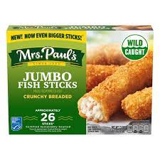 Get full nutrition facts for other mrs. Save On Mrs Paul S Crunchy Breaded Fish Sticks Jumbo 26 Ct Order Online Delivery Giant