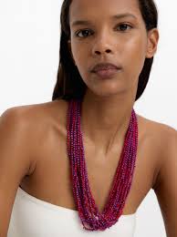 Perles Collier Multi Rangs Multi Rangs Les Plus Beaux Colliers De Perles Georgia"  Collier