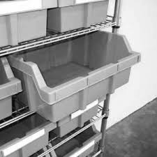 Request a larger grey bin. Grey Bins For Commercial Bin Rack Extra Large 2 Pack