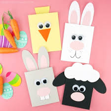 A rabbit (easter bunny) shaped lacing toy is a fun way to bring. Easter Cards For Kids I Heart Crafty Things