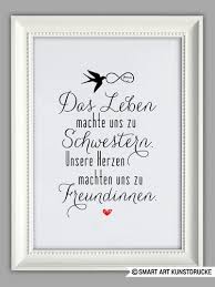 Schwesterherz Kunstdruck Geschenk Valentinstag Spruche Geschenke Geschenkideen Fur Schwester