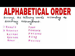 If you have word, select open in word. Arrange Words In Alphabetical Order Dictionary Order Youtube