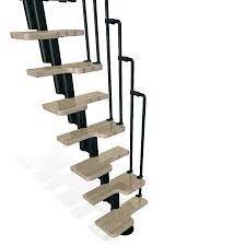Arke Karina 9 25 Ft Black Modular Staircase Kit Lowes Com Modular Staircase Staircase Kits Staircase Design
