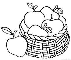 A few boxes of crayons and a variety of coloring and activity pages can help keep kids from getting restless while thanksgiving dinner is cooking. Fruit Coloring Pages Apples In Basket Coloring4free Coloring4free Com