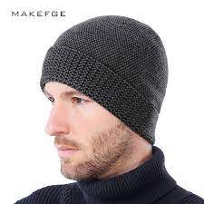Winter Cashmere Mens Cap Hats Fashion Bonnet Gorros Caps For Men Thick Winter Beanie Men Hat Warm Skullies Beani Mens Beanie Winter Hats For Men Hats Fashion