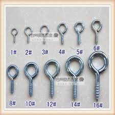 Us 3 85 Carbon Steel With White Zinc Plated 3 Eye Screw In Screws From Home Improvement On Aliexpress
