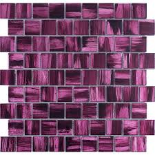 Bathroom floor tile is available in a surprising number of materials. Glass Tile Mosaic Bathroom And Kitchen Drio Violet