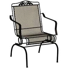 Arlington House Wrought Iron Outdoor Action Chair Charcoal Walmart Com Wrought Iron Patio Furniture Iron Patio Furniture Arlington House