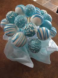 Instead Of A Cake Or Cupcakes Im Thinking These In White And Blue Or Green And White In Little Pots And Baby Boy Cakes Baby Shower Cake Pops Baby Cake Pops