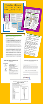 6 Complete Literary Term Glossary In Pdf W Answer Keys Hs College 90 Words 9 Quizzes With Literary Terms Quizzes And Answers Teaching High School English