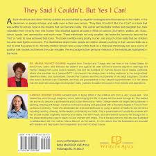 Amazon.com: They Said I Couldn't, But Yes I Can!: 9781639500598: Bourne, Dr  Marva, Enang, Candice: Libros