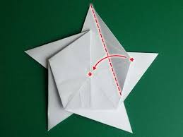 How to make an origami star instructions free printable. Folding 5 Pointed Origami Star Christmas Ornaments