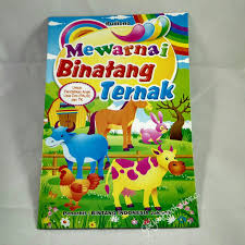 Gambar ini cocok untuk anak paud dan tk. Buku Mewarnai Binatang Ternak Paud Tk Kecil Shopee Indonesia