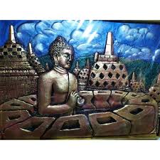 Maybe you would like to learn more about one of these? Lukisan Timbul Ed Relief Stupa Candi Borobudur Ukuran 42x32 Cm Dekorasi Rumah Shopee Indonesia