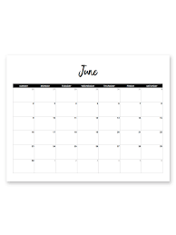 Printable June 2019 Calendar Minimal Printables For Free Free Printable Calendar Templates Print Calendar Printable Calendar Template