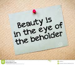 Beauty Is In The Eye Of The Beholder Stock Photo Image Of Recycled Paper 51988194
