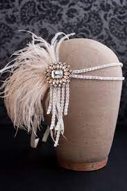 Flapper Headband Crystal Style 102 Great Gatsby Headpiece Flapper Headband Flapper Headpiece
