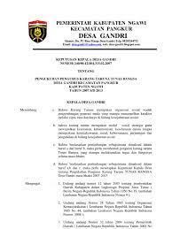 Peraturan menteri sosial republik indonesia nomor 83/huk/2005 tentang pedoman dasar karang taruna; Contoh Sk Karang Taruna Desa Pdf Masnurul