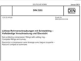 Din 2353 Standard Pdf Dimension Specification Chart