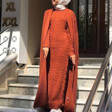 Triko Elbise Ceket Takim Tesettur Hirka Modelleri 2020 Tesettur Hirka Mo Tesettur Hirka Modelleri 2020 Dresses With Sleeves Long Sleeve Dress Fashion