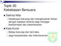 Pertimbangan dan tindakan yang dibuat harus tidak. Topik 30 Kebebasan Bersuara Ppt Download