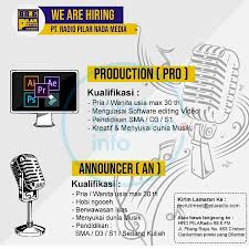 Dalam beberapa waktu terakhir, sebagian besar pegawai di industri ini terpaksa harus dirumahkan akibat berhentinya permintaan produksi. Lowongan Kerja Event Organizer Like And Share