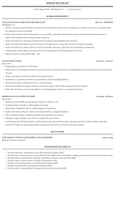 collection resume sample mintresume