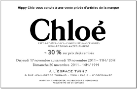 Fermé réouverture le samedi 10/07 à 09:00. Invitation Gratuite Pour La Vente Privee De La Marque Chloe