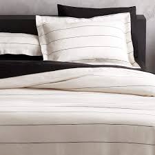 The main theme of this collection is the stripes. Linen Pinstripe Duvet Cover Cb2