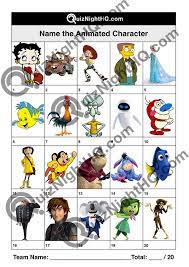 You can use this swimming information to make your own swimming trivia questions. Animated Characters 001 Quiznighthq