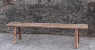 grand banc de ferme vintage bois orme ancien centaine d annees banc de ferme banc bois vieux bancs