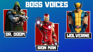Fortnite noob vs pro vs *hacker*. All Fortnite Chapter 2 Season 4 Boss Voices Wolverine Iron Man Doctor Doom