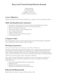 finance resume objective examples
