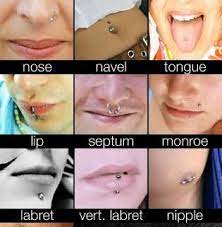 Piercing Spots Face Piercings Facial Piercings Body Piercings