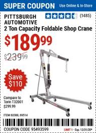 Harbor freight coupon codes & printable coupons. Harbor Freight Tools Coupon Database Free Coupons 25 Percent Off Coupons Toolbox Coupons 2 Ton Foldable Shop Crane