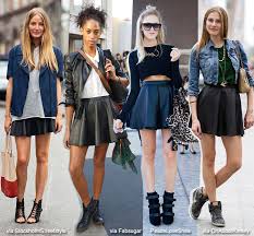 How To Wear Black Skater Skirt Blue Is In Fashion This Year Black Skater Skirts Skater Skirt Fashion