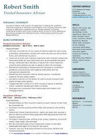 Of the insurance jobs listed here, actuaries make one of the highest salaries with a median income of $102,880 a year. Insurance Advisor Resume Samples Qwikresume