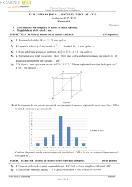 Test initial la matematica (cu rezolvare). Subiecte Simulare Evaluare Nationala 2018 Matematica