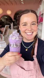 UBE PRETZEL 🥨 SUNDAE! 💜🥨💜, Come by this weekend & try our ube pretzel  sundae! Layered with coconut sauce, ube brownies & ube soft serve, and  topped with ube pretzels and toasted coconut. Available ...