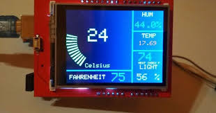 Open Smart 3 2 Inch Tft Lcd Shield For Arduino 2 4 Tft Arduino Weather Station With Multiple Sensors Weather Station Arduino Arduino Projects