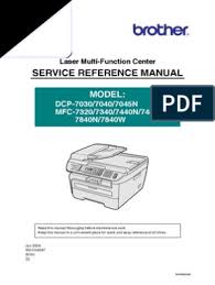 Link up the printer to the pc workstation through a usb cable. Brother Service Manual 7440n Image Scanner Fax