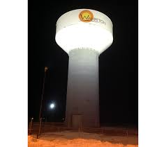 It takes more than 50,000 led bulbs to light up this incredible display. Led Lights Replaced On Water Tower Local News Stories Wahpetondailynews Com