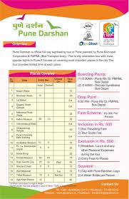 Pune Darshan Pamphlet Pune Sightseeing Tours