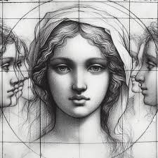 Beautiful women portrait drawings collection