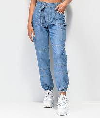 Empyre Jacky Cargo Denim Jogger Pants